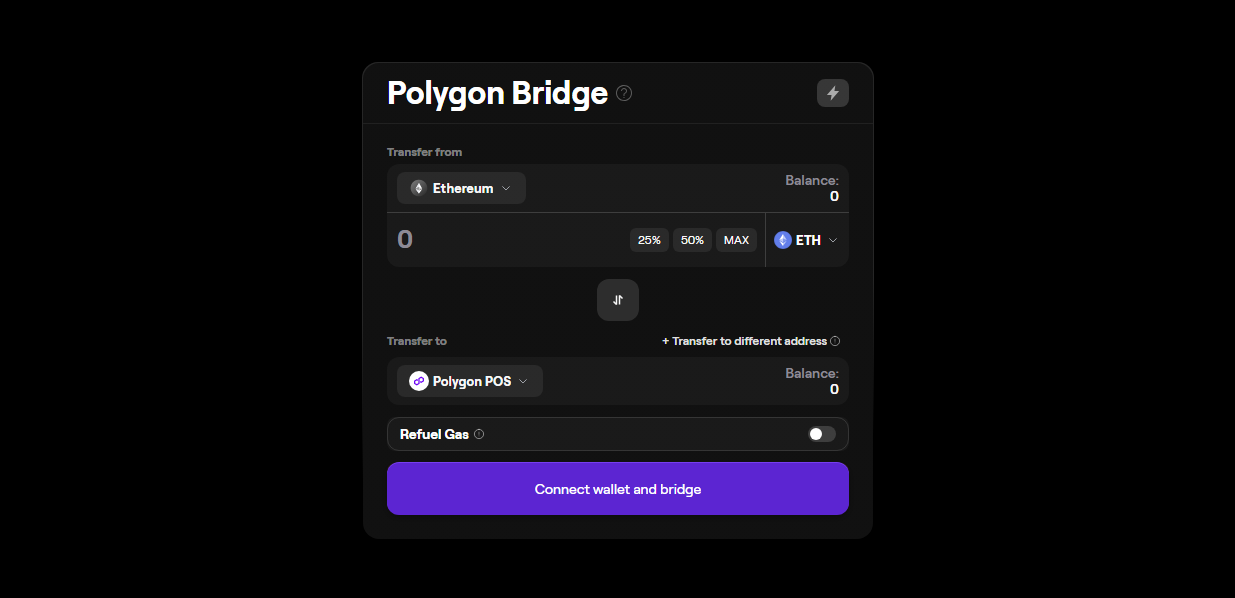 Polygon Bridge Dashboard
